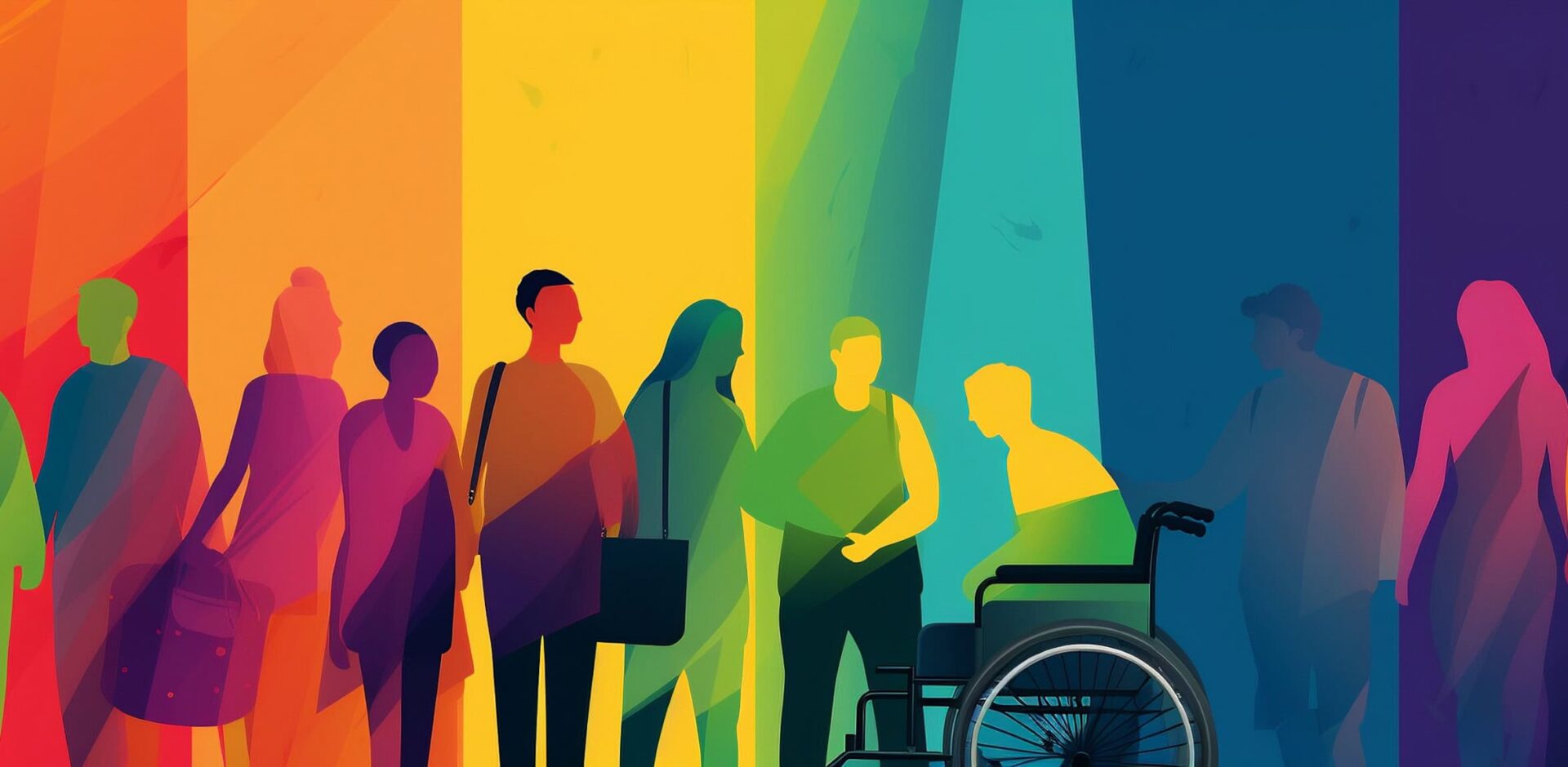 Colorful banner for disability inclusion and visibility, banner, generative AI, By Ash - AdobeStock