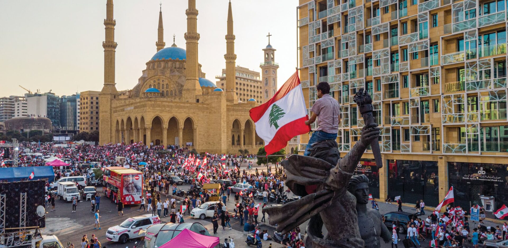 Protests in Beirut Downtown. By Ali Chehade Farhat - AdobeStock